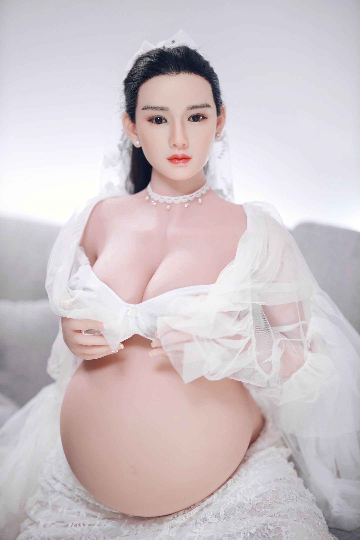 160cm Pregnant Love Doll with Silicone Head - Frida JY Doll